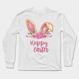 Hoppy Easter - Easter Bunny Ears Long Sleeve T-Shirt